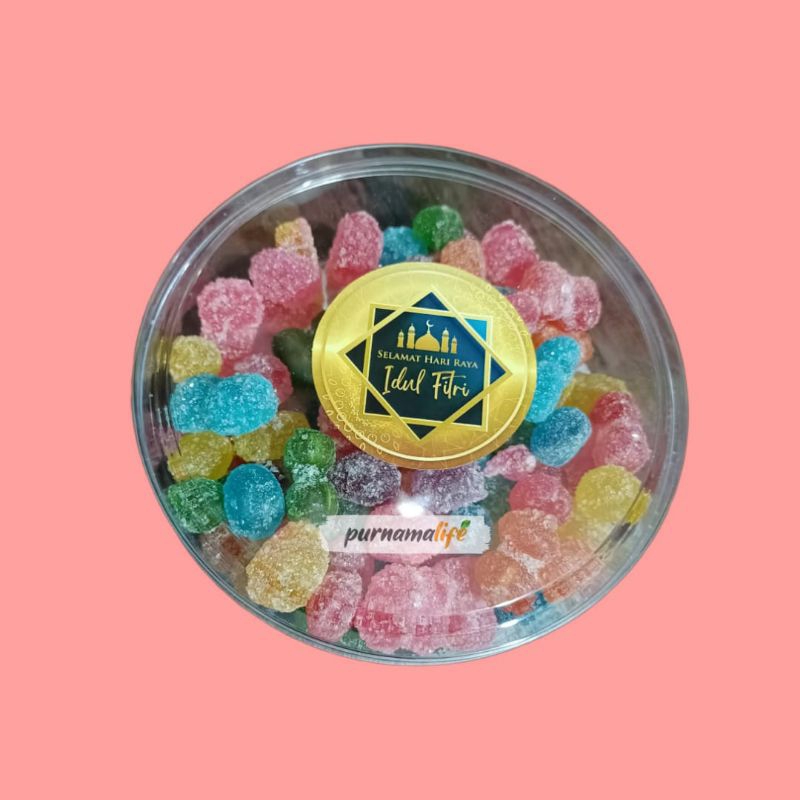 Permen jadul pelangi toples 200gr