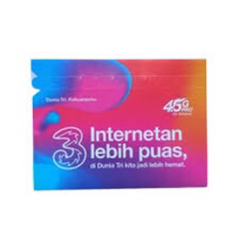 KARTU PERDANA KOSONG TRI/THREE/3 (KPK) 50 PCS