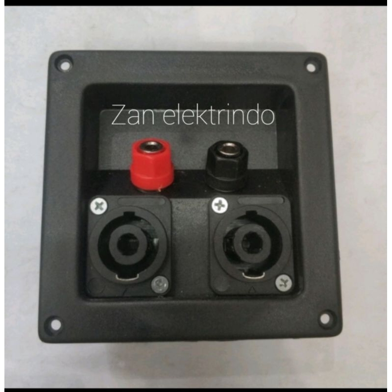 Terminal spikon speaker kotak / segi plus spikon / terminal speaker spikon