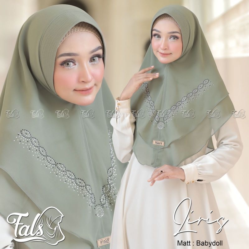[ Ori Fals ] LIRIS••hijab instan payet••hijab instan ceruty babydoll