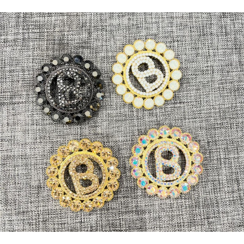 BUTTONSCARVES BROOCH ORLIN GOLD MULTICOLOR GLEAMING ALMA SARA BROOCH PRELOVED NEW