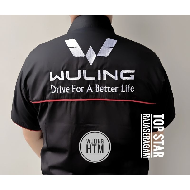 Baju Otomotif Wuling Mobil Seragam Komunitas Motor Kemeja SAIC GM