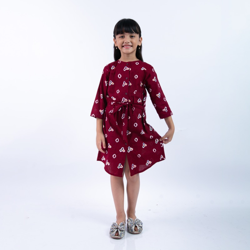 Tunik Anak Perempuan Jumputan - Batik hand made