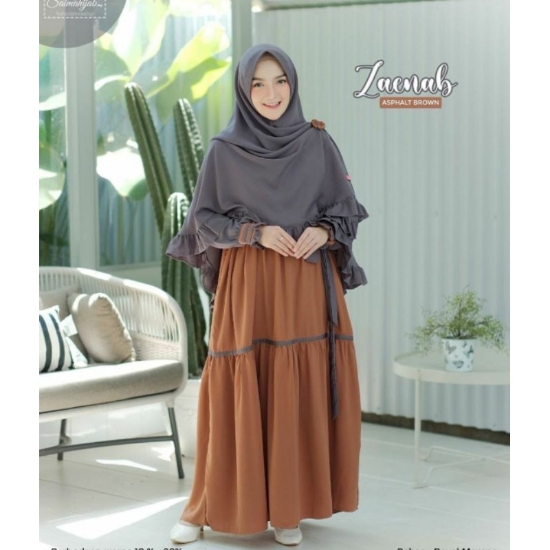 [SALE] ZAENAB SYAR'I BY SAIMA HIJAB PENGHABISAN STOK