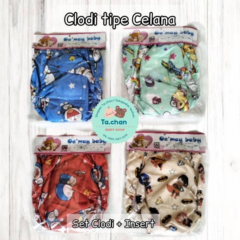 Clodi model celana / Clodi pants / popok kain cuci ulang / popok bayi /cloth diapers