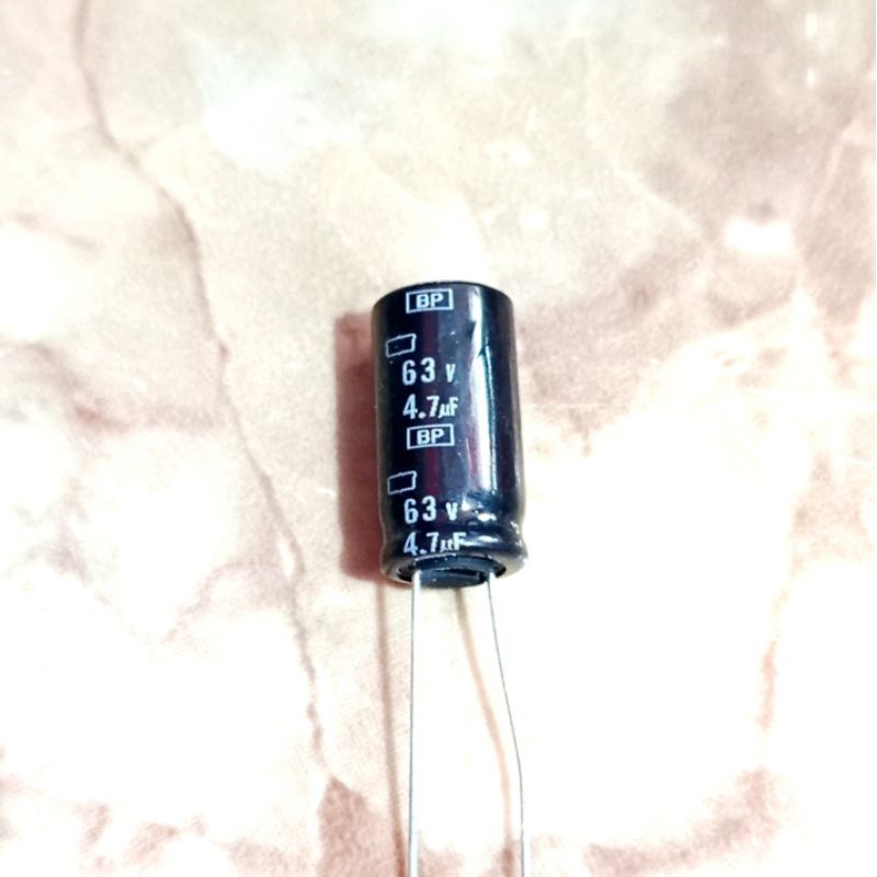 BP 4. 7uf 63V elco BP 4.7uf 63v