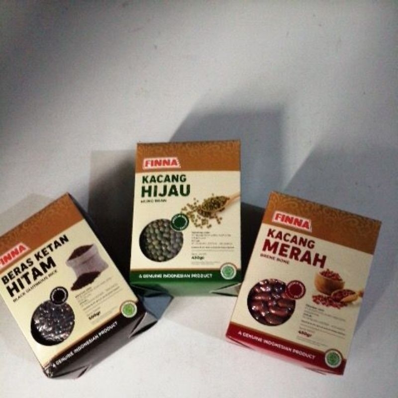 

biji bijian grains Finna beras ketan putih ketan hitam beras merah kacang merah kacang hijau 450g