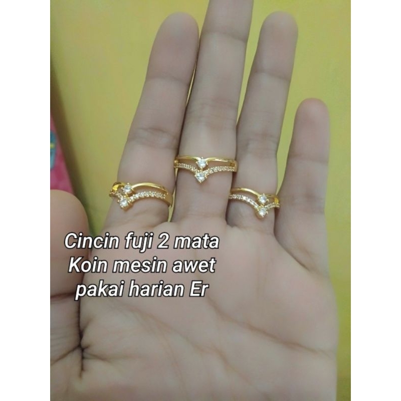 cincin fuji mata 2 bahan koin awet harian