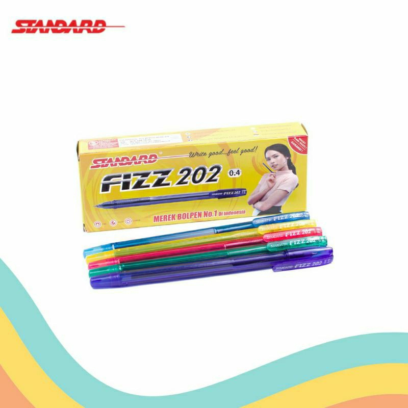 

[PCS] PULPEN STANDARD FIZZ 202 0.4 MM / PULPEN FIZZ / BALLPOINT / BOLPEN