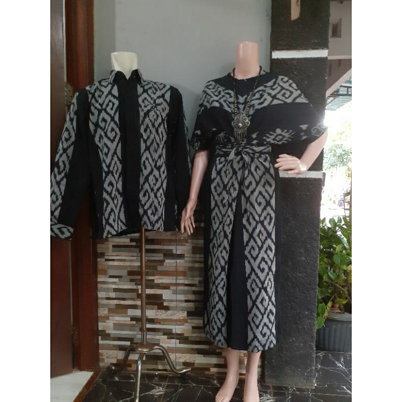 couple baju lebaran set couple baju tenun dress lebaran baju tenun terbaru laris cp32