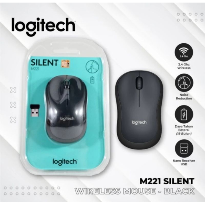 Logitech Mouse M221 Silent Wireless