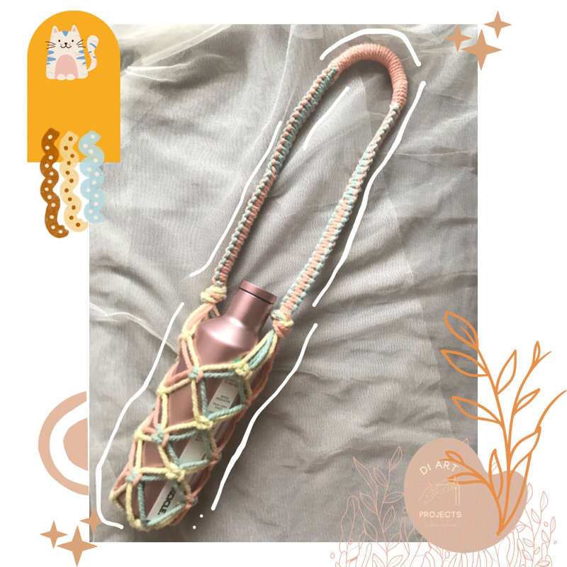 Bottle Holder | Strap bottle | Cover bottle | Bottle holder macrame