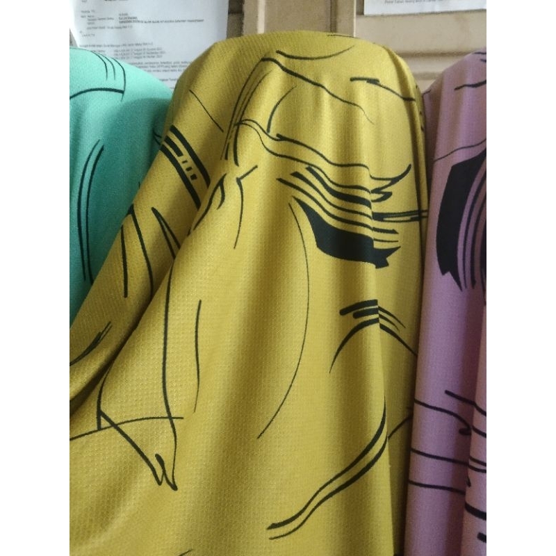 bahan/kain kaos embos wafel