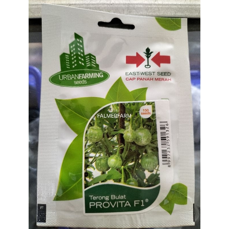 BENIH BIBIT TERONG LALAPAN TERONG BULAT PROVITA F1 ISI 150 BENIH CAP PANAH MERAH