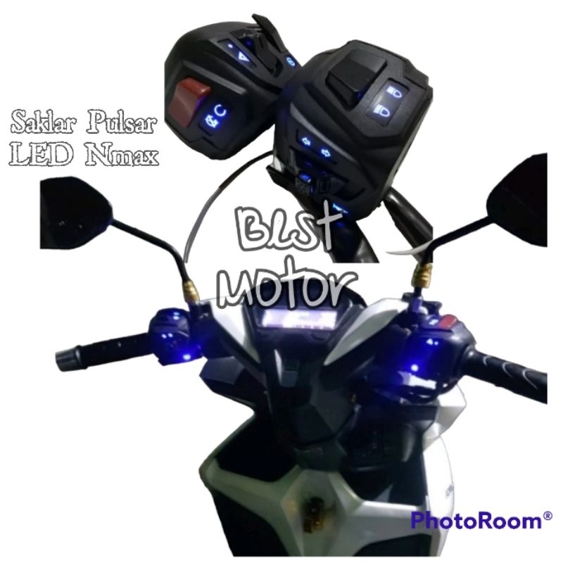 Saklar Pulsar Nmax 1 set Kiri Kanan Nyala LED pnp