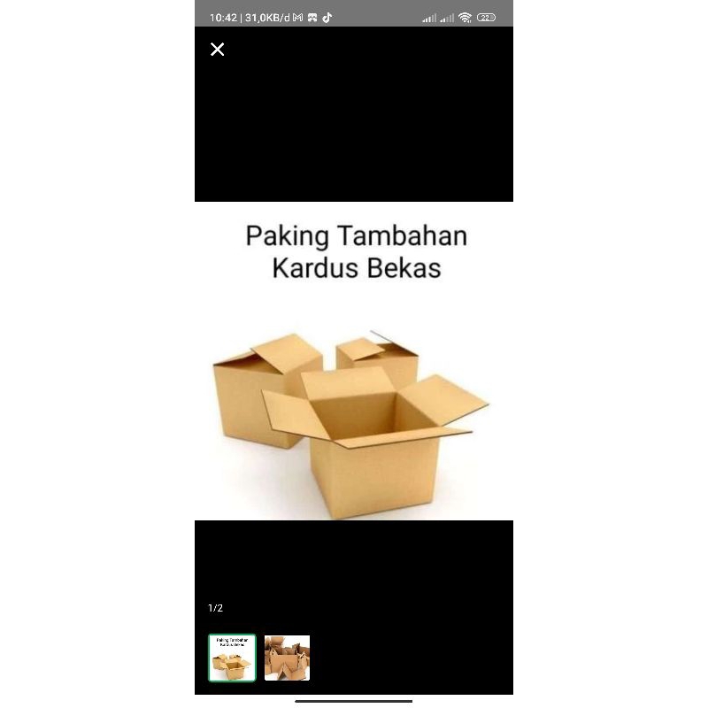 

tambahan kardus peking