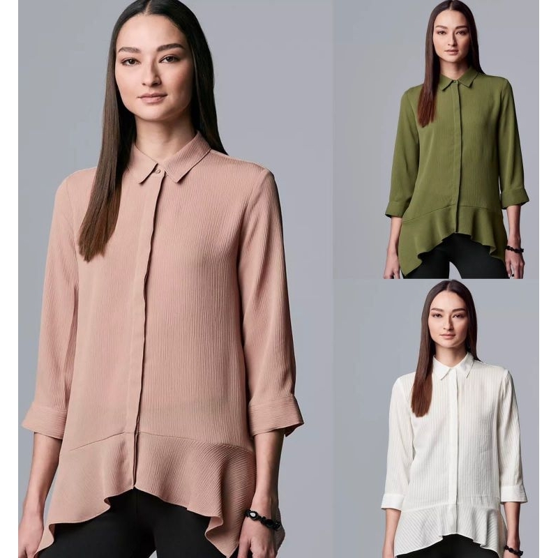 Simply v*ra asymestris blouse