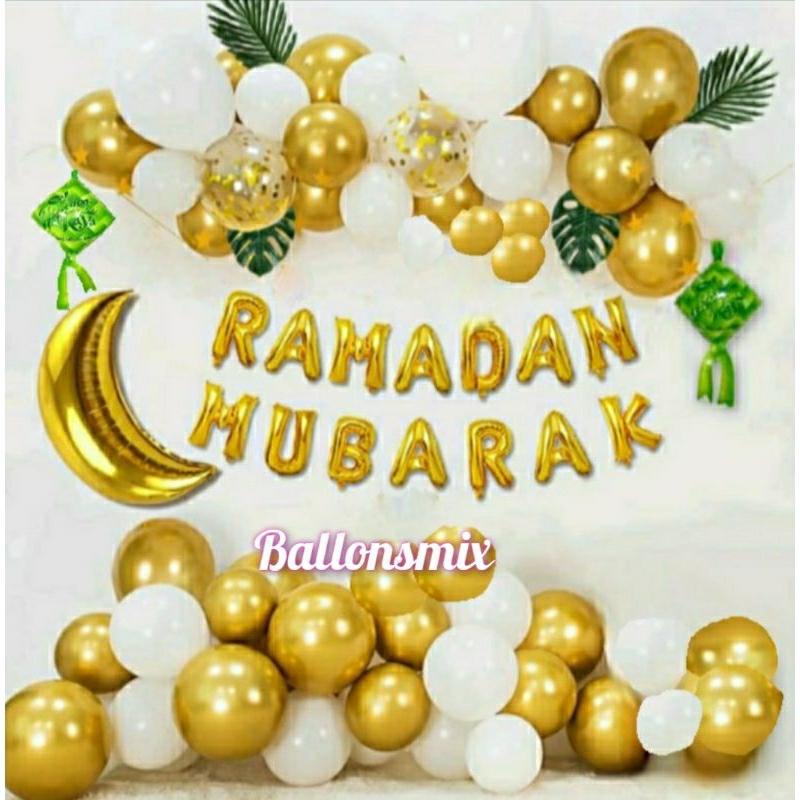 Dekorasi Set Idul Fitri / Dekorasi Ramadan / Balon Idul Fitri