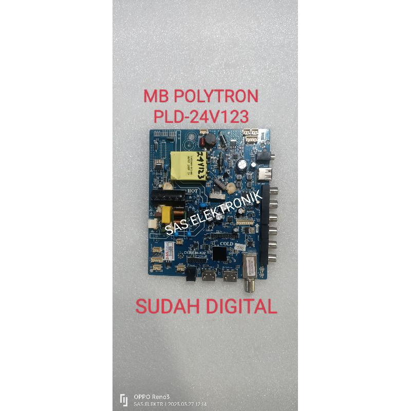 MB MOTHERBOARD MAINBOARD MESIN TV LED POLYTRON 24 INCH PLD24V123 PLD-24V123 PLD24V223 PLD-24V223 CV3