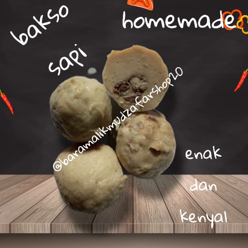 

(TERMURAH) bakso daging sapi asli enak dan kenyal