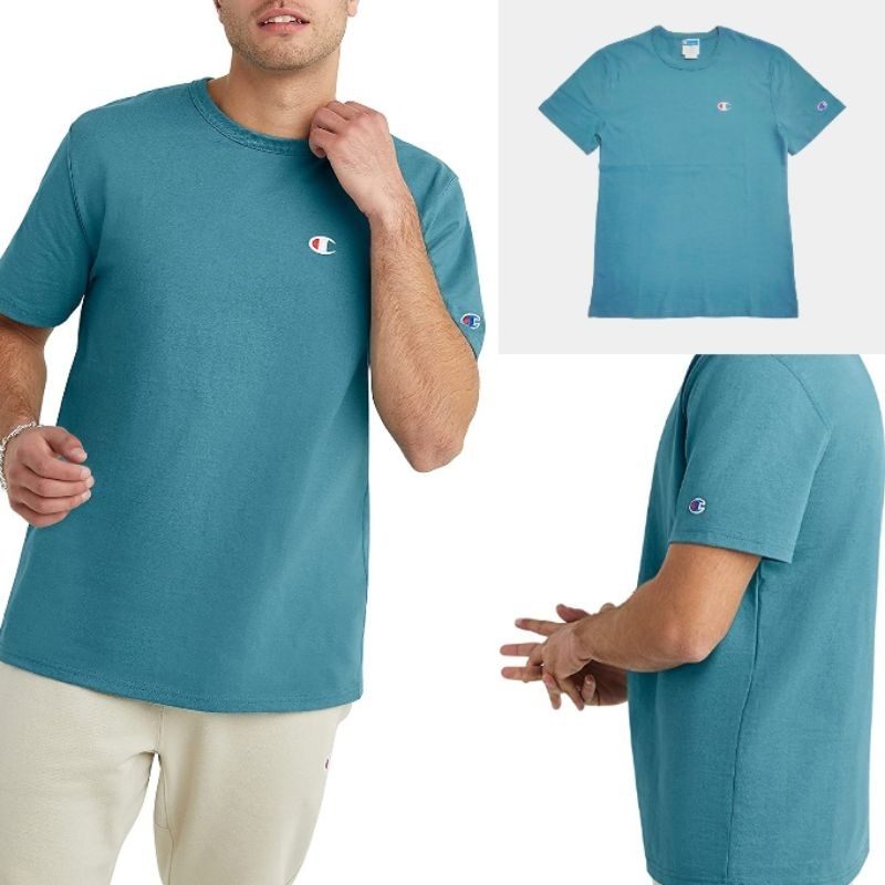 (100% Original) Kaos Champion EU tosca Classic Logo Tee Europe Market