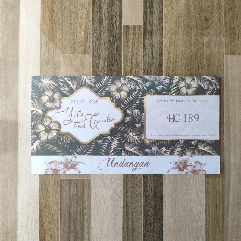 UNDANGAN HC 189 CETAK DAN PLASTIK TERMURAH
