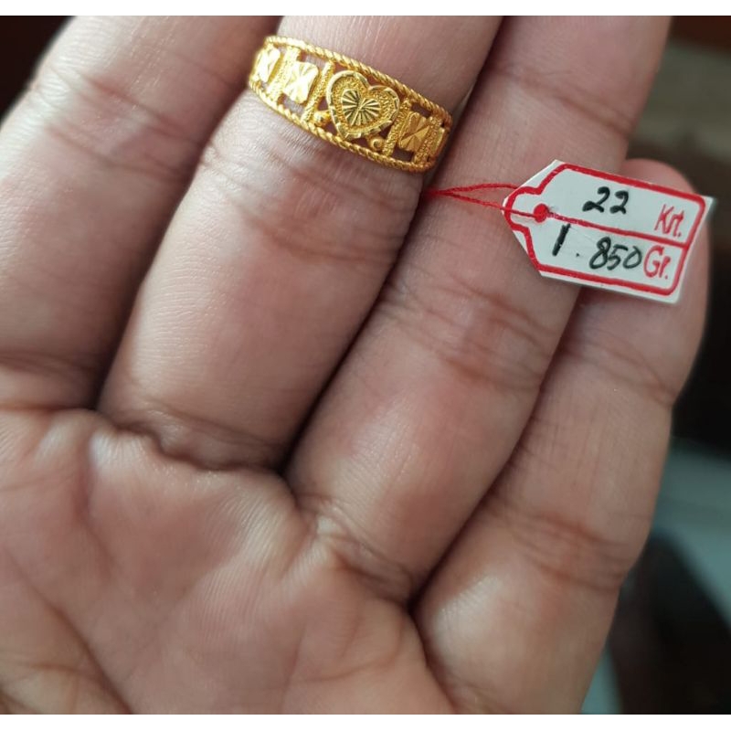 cincin emas kadar 22 karat