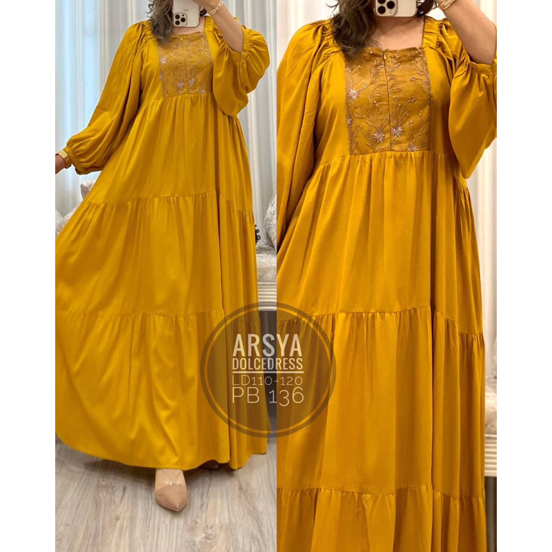 Daster Arab Dolce ARSYA Dress Rayon Flowy Ori