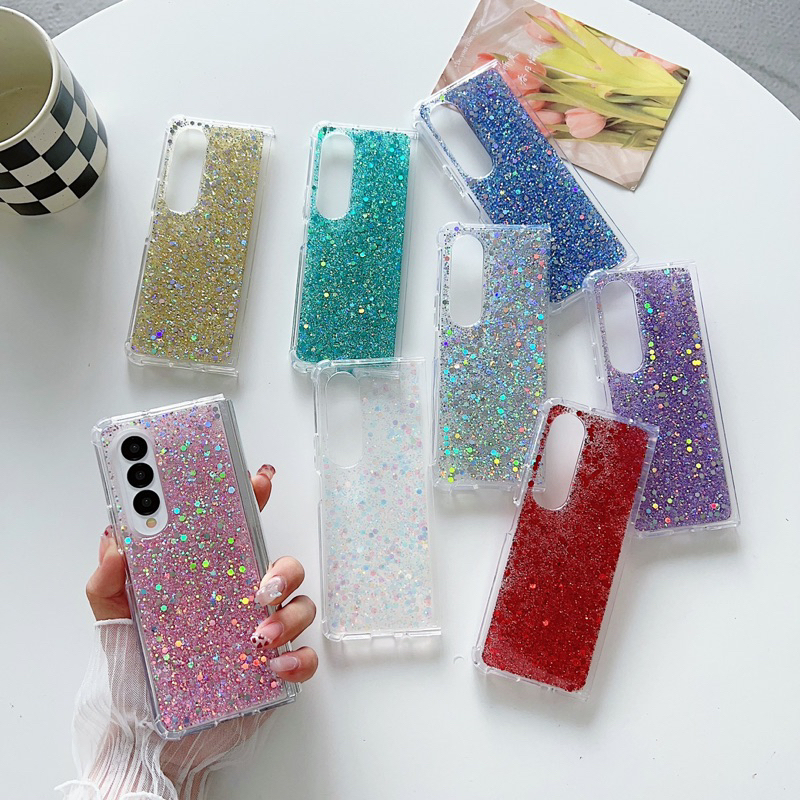 Samsung Galaxy Z Fold 4 3 2 Zfold Zfold4 Zfold3 Zfold2 Flip Glittery Case READYSTOCK