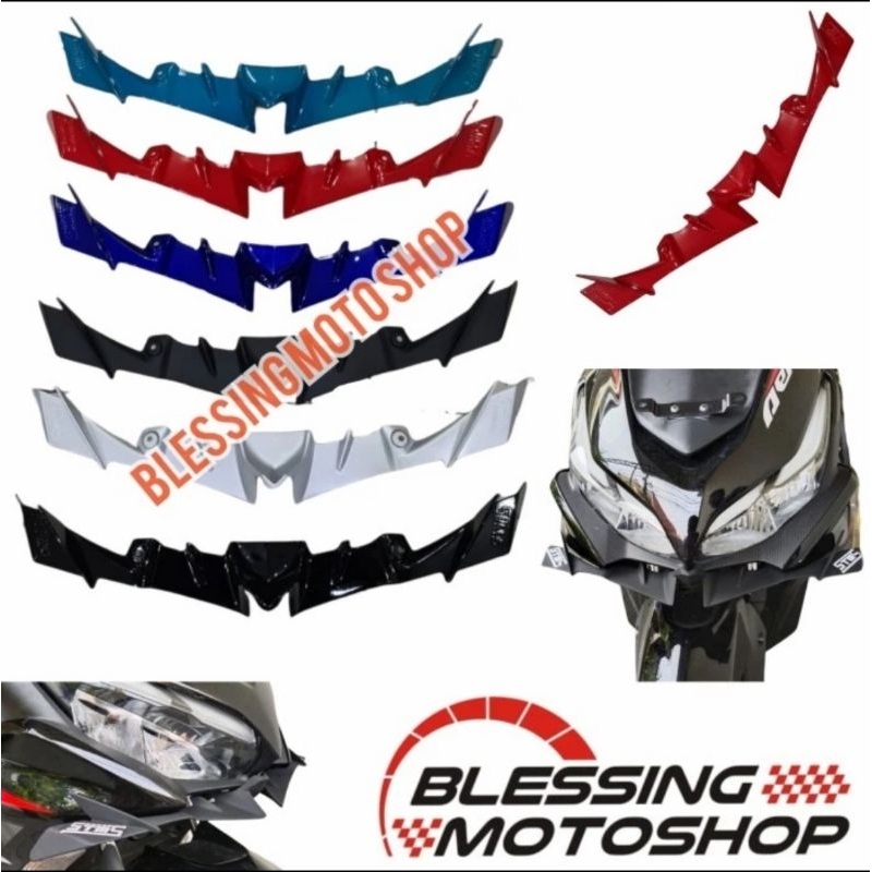 winglet aerox new winglet aerox connected winglet sayap depan aerox