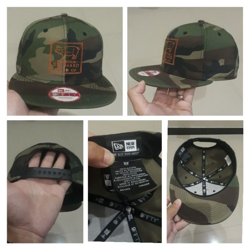 Topi new era camo loreng 9fifty setelan second