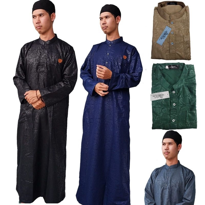 PROMO jubah pria EMBOS  jubah laki laki EMBOS jubah HAROMAIN KONVEKSI PREMIUM