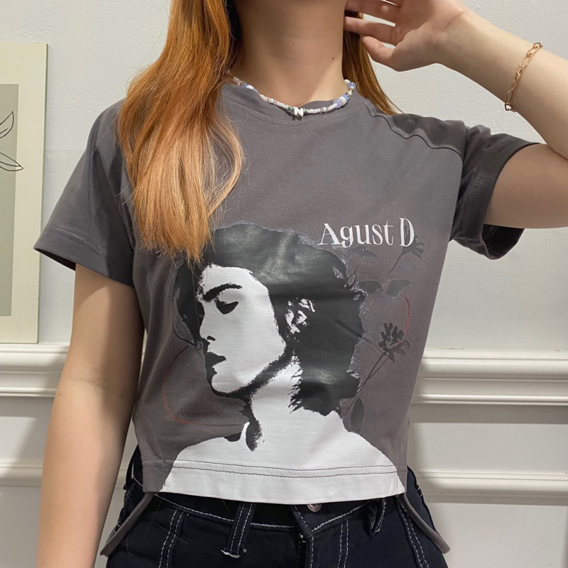 NOTTE - Crop Top T-Shirt Agust D Suga BTS