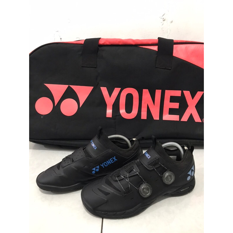 Sepatu Badminton YONEX POWER CUSHION BOA INFINITY 2 BLACK ORIGINAL SIZE 41