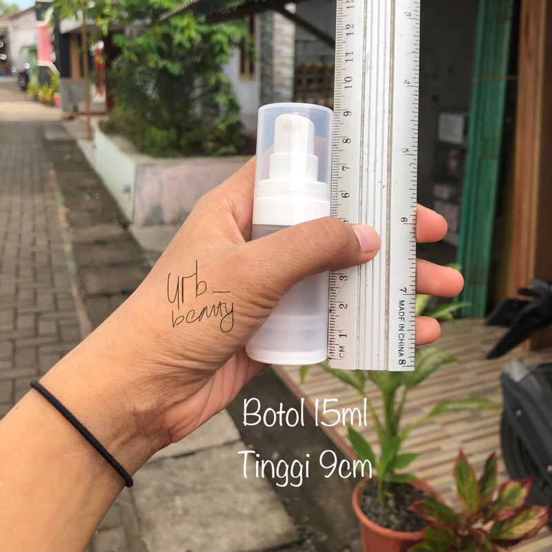 Botol Pump Airless 15ml 30ml Cocok untuk Travelling dan Bepergian