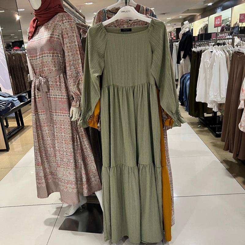 Simplicity gamis wanita model bertingkat super cantik S-Xl