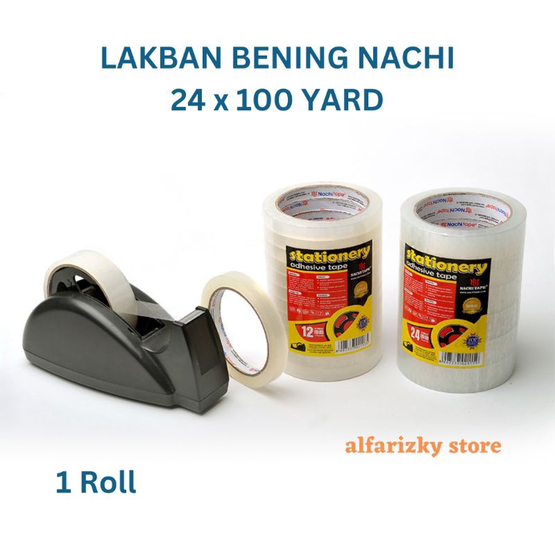 

Lakban Nachi Bening 24 mm x 100 Yards - Isolasi Tape OPP