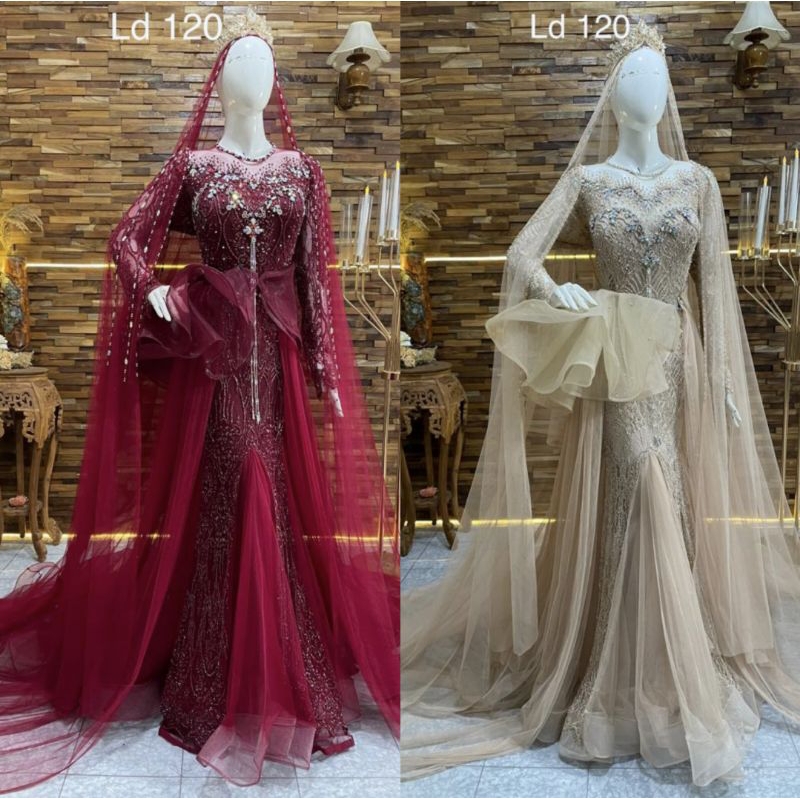 GAUN SANTILI PREMIUM JUMBO//KEBAYA AKAD BEREKOR JUMBO//GAUN BIG SIZEE