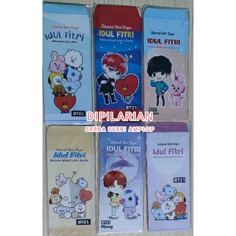 

AMPLOP LEBARAN MOTIF BT21 PANJANG VIRAL