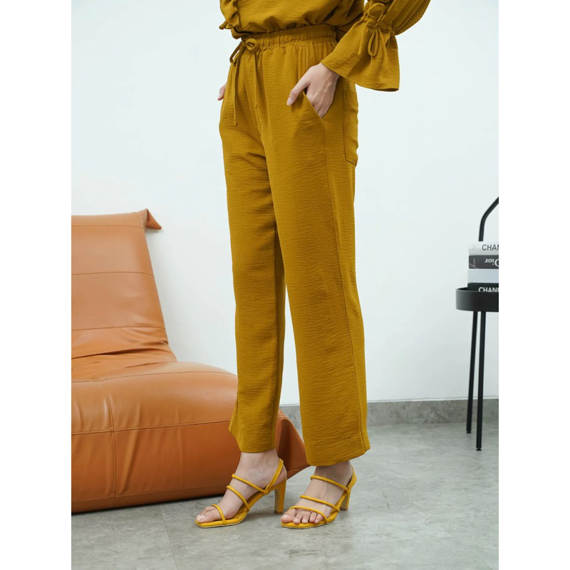 ALEZA LABEL - ALEIRA CARAMEL NEW (celana saja)