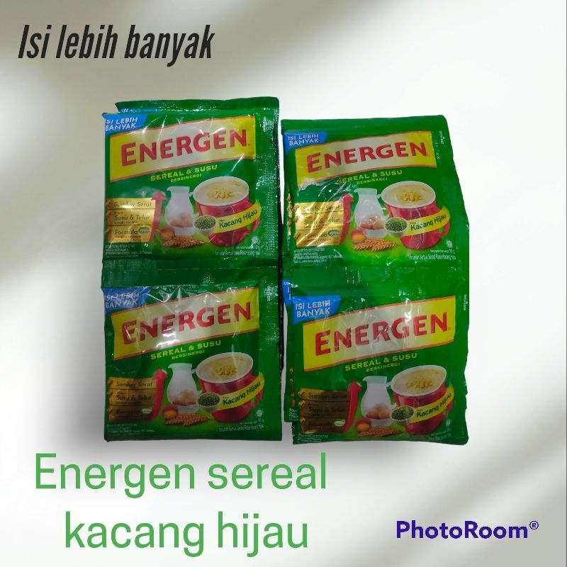 

Energen kacang ijo 32 gr 1 renceng isi 10 sachet