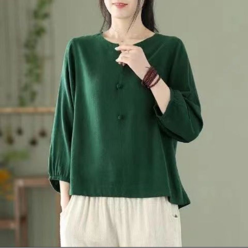 baju blouse bahan katun dan linen