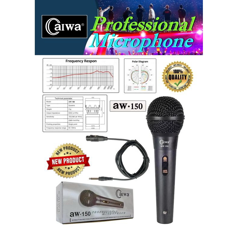 Microphone kabel Aiwa AW 150 Mic kabel Aiwa