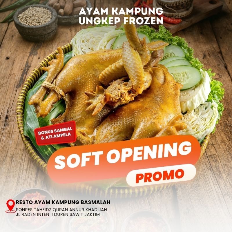 

Ayam Kampung Ungkep Basmalah frozen 1 ekor