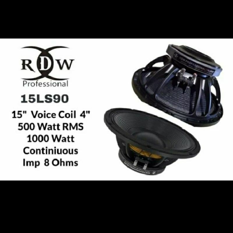 Speaker komponen RDW 15LS90 15inch