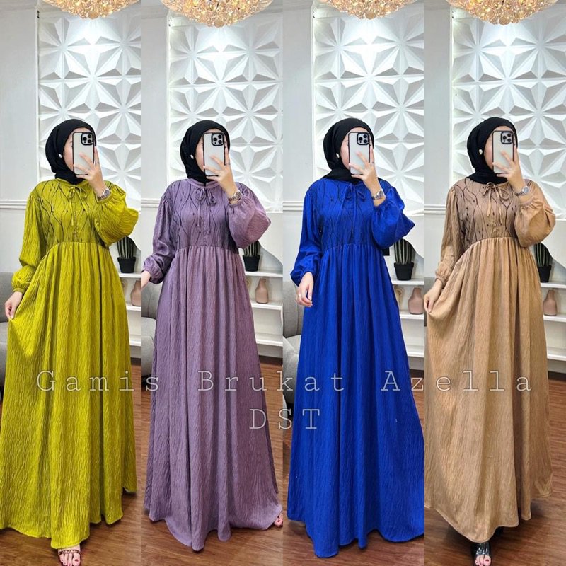 gamis brukat azella