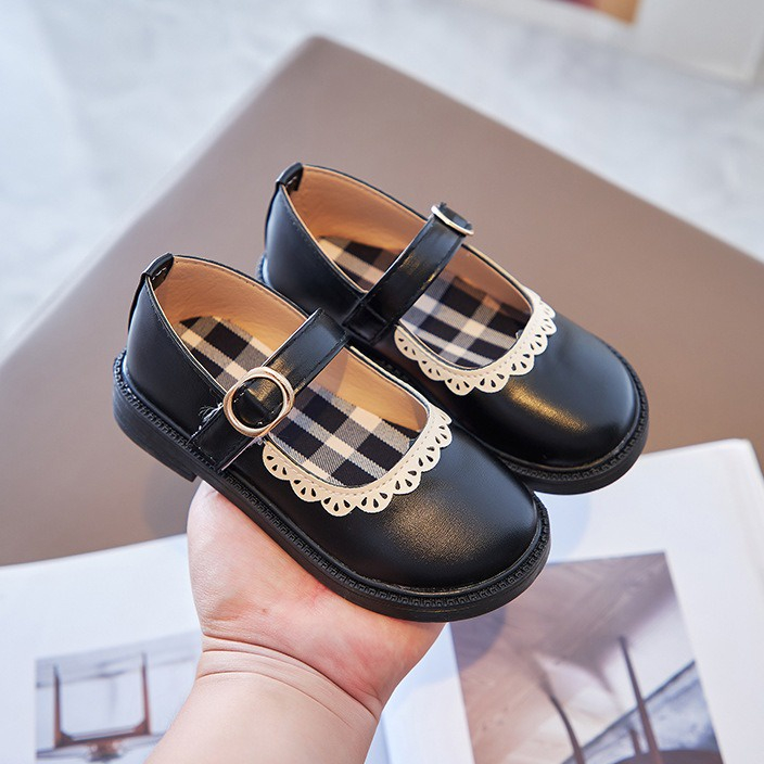 GLORYKIDZ SH2262 Sepatu Bayi Perempuan Sepatu Anak Perempuan Putri Fantofel Anak Usia 1 - 10 tahun Baru Mary Jane Kulit Datar Size 21 - 36