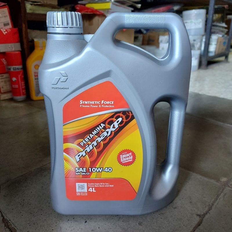 Oli Mesin Mobil Injection Pertamina Prima XP 10W-40 Galon 4 Liter Ori