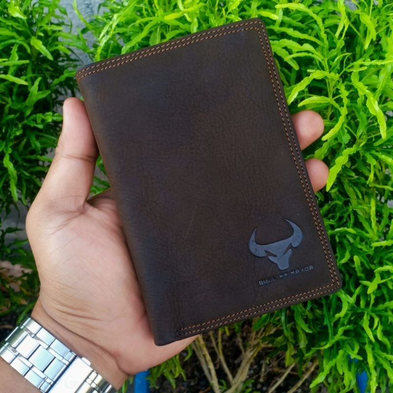 Original Dompet Bull Mayor Untuk Pria dan Wanita Medium 3/4 Dompet Kulit Sapi ASLI Jaminan Uang Kemb