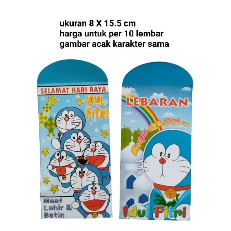 

Amplop angpao lebaran selamat hari raya idul fitri ramadhan anak lucu besar karakter doraemon